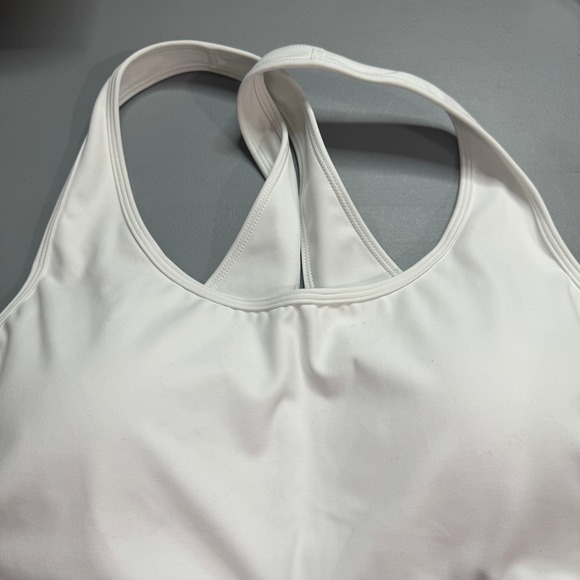 Ideology Womens Athletic Activewear Bra Size 2X White Removable Pads Wide Straps - Picture 2 of 11